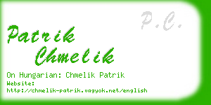 patrik chmelik business card